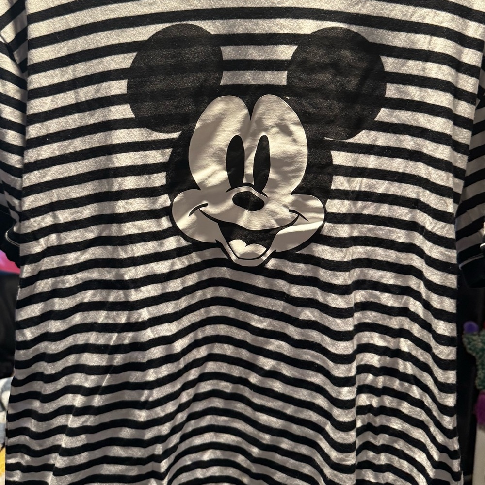 Striped Mickey Mouse T-Shirt